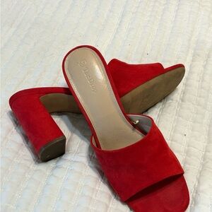Red Heeled Mules